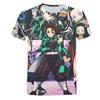 Boy Girl Unisex 3D Printed Demon Slayer T-Shirts Casual Harajuku Style Tshirt Streetwear Tops Summer Hot Japanese Anime Tee