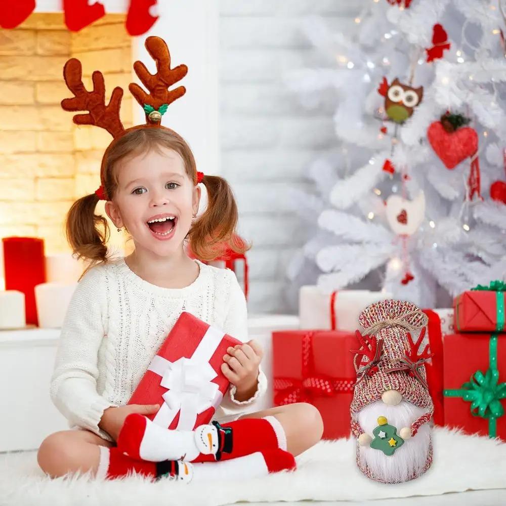 Antler Plush Christmas Rudolf Doll Cute Merry Christmas Decoration  Party Favors