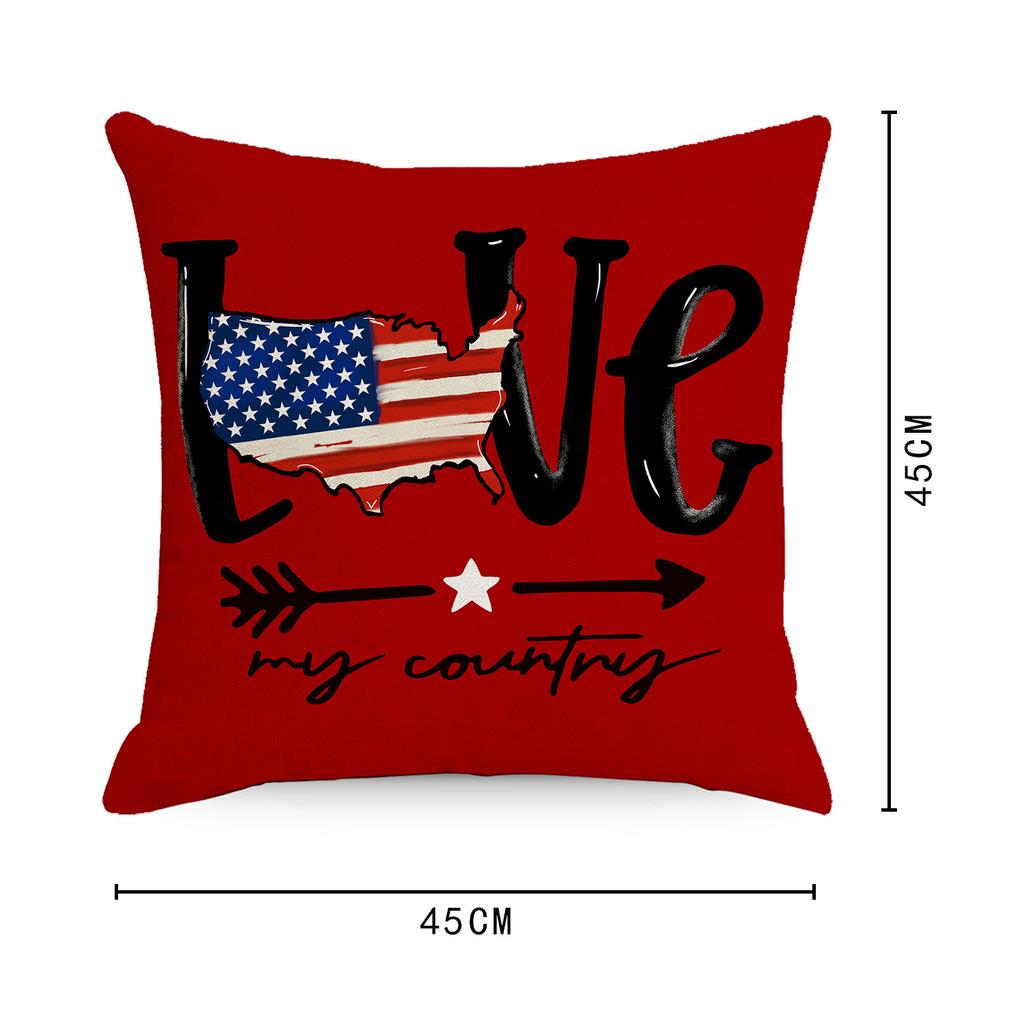 Festive Pillowcase Linen Printed Striped Home Fabric Pillowcase