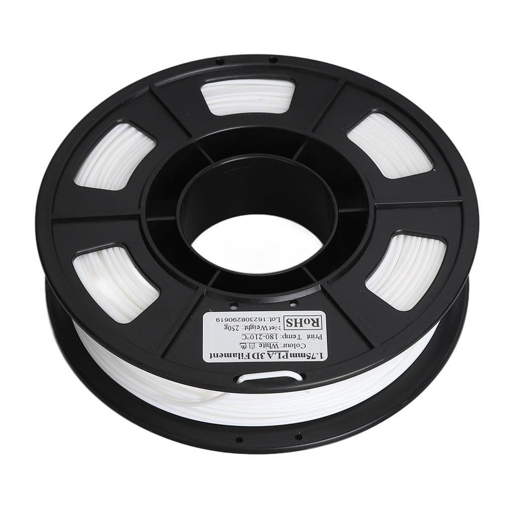 3D Printer Filament White 1.75mm 8.8oz Net Weight 180 To 210 Celsius PLA Filament for 3D Printing