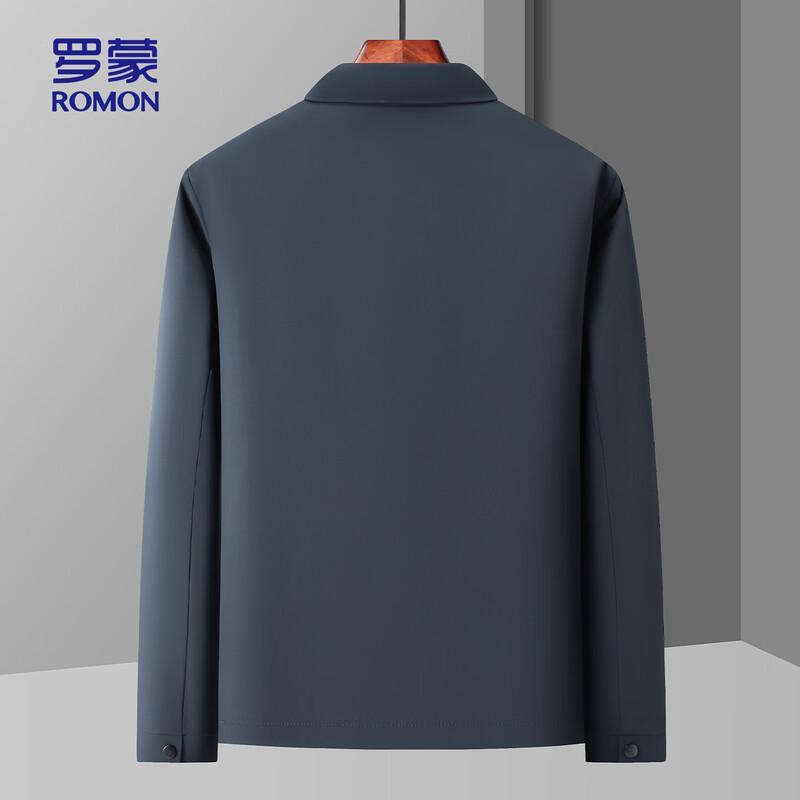 ROMON Men's Business Casual Turn-down Collar Thick Cotton Jacket