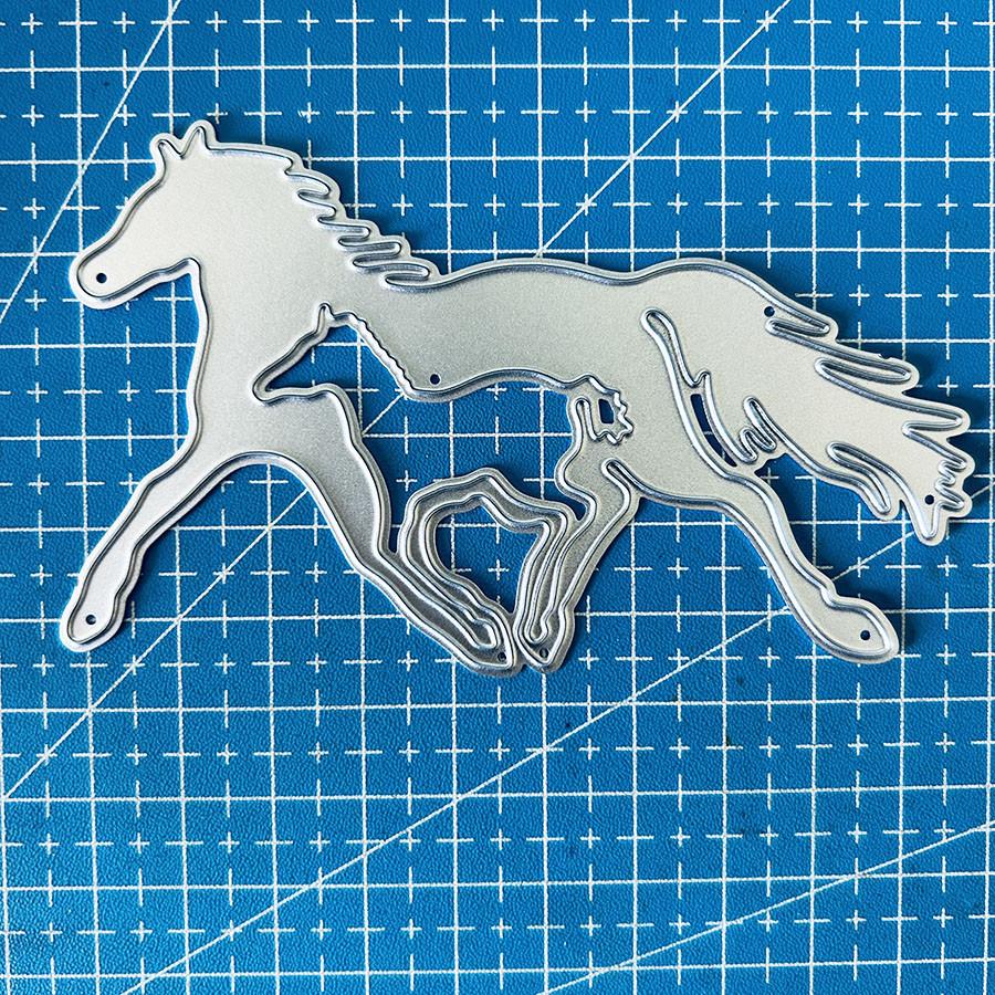 Tier Pferd Giraffe Dekoration Metall Stanzformen Schablone für DIY Scrapbooking Fotoalbum Prägepapier Karten Basteln Stanzteile