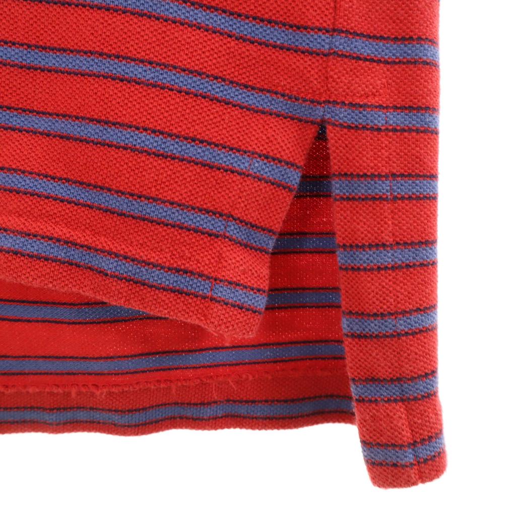 Polo by Ralph Lauren Border Pattern Short sleeve Polo shirt M Red Fawn Men's Used