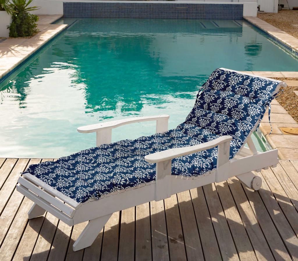 Vargottam Printed Rocking Chair Sofa Cushion With Ties  Chaise Recliner Quilted Thick Padded Seat Cushions Recliner Garden Outdoor