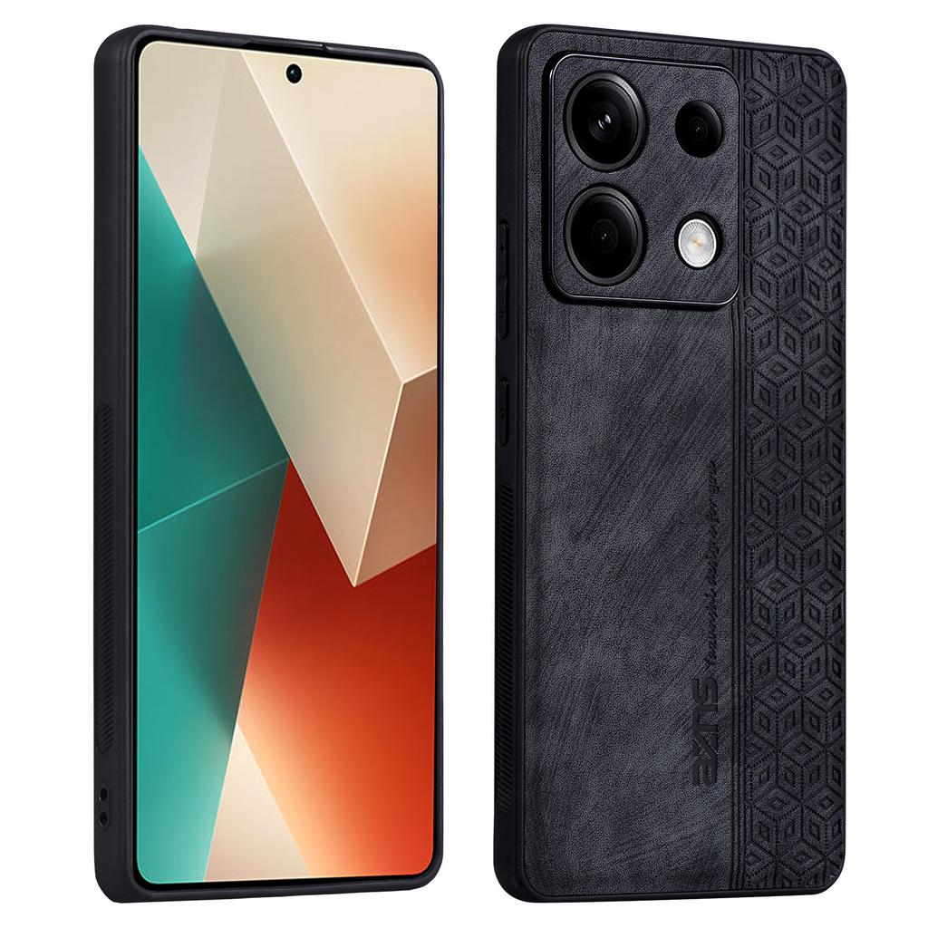 AZNS For Xiaomi Redmi Note 13 Pro 5G/Poco X6 5G Phone Case PU Leather Coated TPU Anti-fall Cover