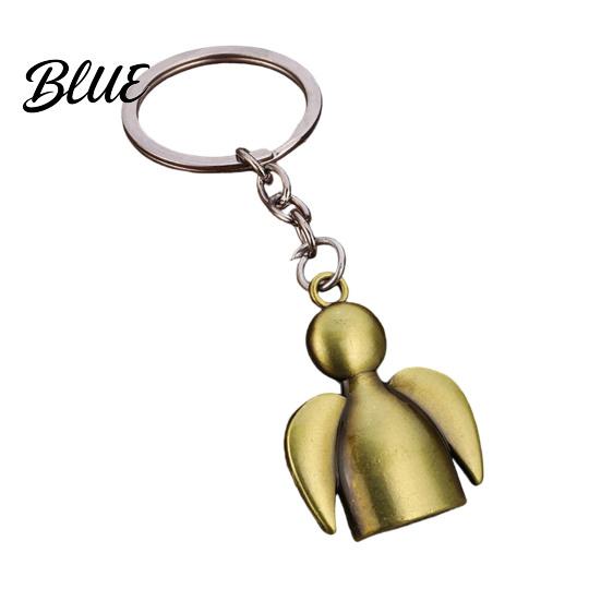 Zinc Alloy Pendant Angel Keychain for Backpacks Shape Metal Car Bag Accessory Key Ring Pendant Schoolbag Handbag Charm Decoration Accessories