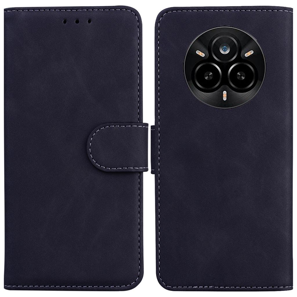 For Realme 14 Pro 5G Case Solid Color Leather Wallet Phone Cover