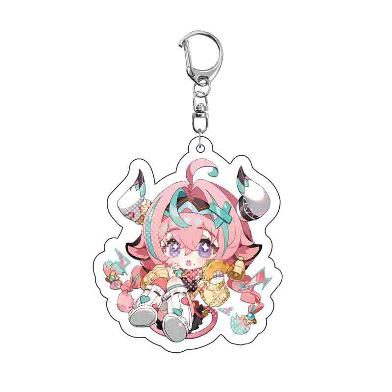 Keychain Girl Cute Cartoon Ifa Varesa Keychains Anime Princess Pendant Key Ring Game Gift