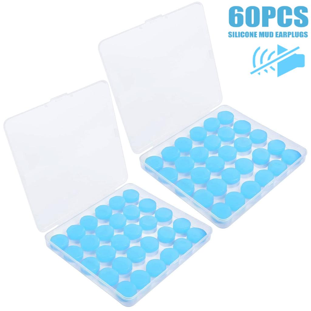 Silicone Earplugs Wax Ear Plugs Noise Cancelling Sleeping Protection Ear Plugs Waterproof Earbuds for Sleeping Flying Swimming