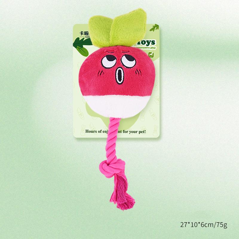 Custom Logo Chew Rope Plush Squeaky Pet Product Supplier Toys for Dogs