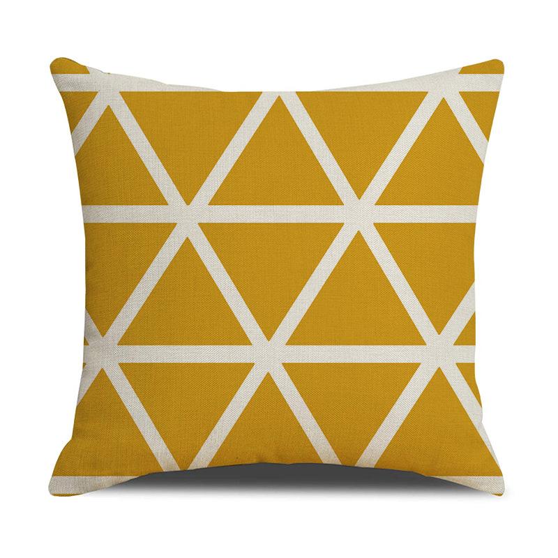 Pfirsichhaut Geometrischer Kissenbezug Einfach Kariert Sofa Bedrucktes Kissen Nachttisch Kissenbezug