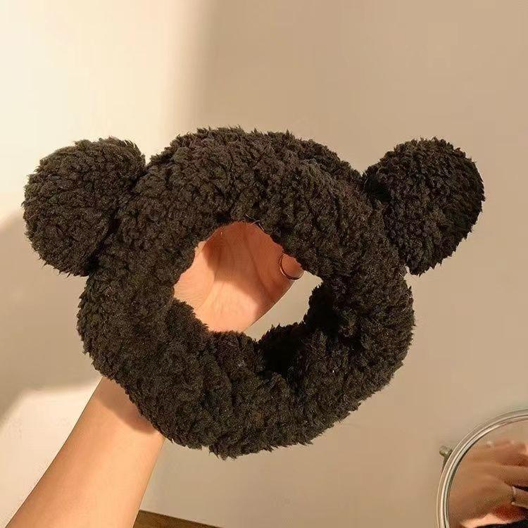 Entzückendes Plüsch-Herz-Hasenohren-Stirnband zum Gesichtwaschen - Niedliches Cartoon-Haaraccessoire