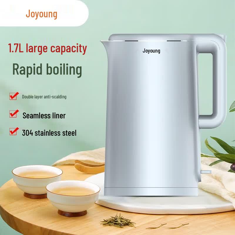 Joyoung K17-F30 1.7L Double-Layer Anti-Scald Electric Kettle CN plug (adapter included)