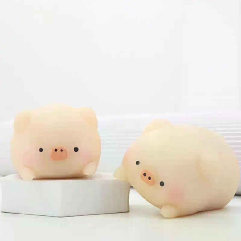 1Pcs Piglet Stress-relieving And Venting Toy Cute Little Pink Pig Squeeze Toys Kawaii Pet Fidget Props Gifts For Friends