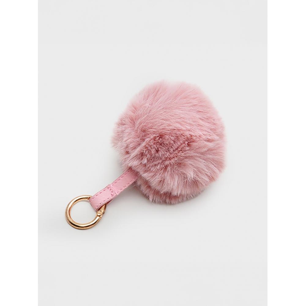 Daiso Solid Color Pompom Keyring
