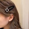 Autumn and Winter Velvet Love Rhinestone Hairpin Feeling Bb Clip Bangs Broken Hair Word Clip Hair Accessories Tide