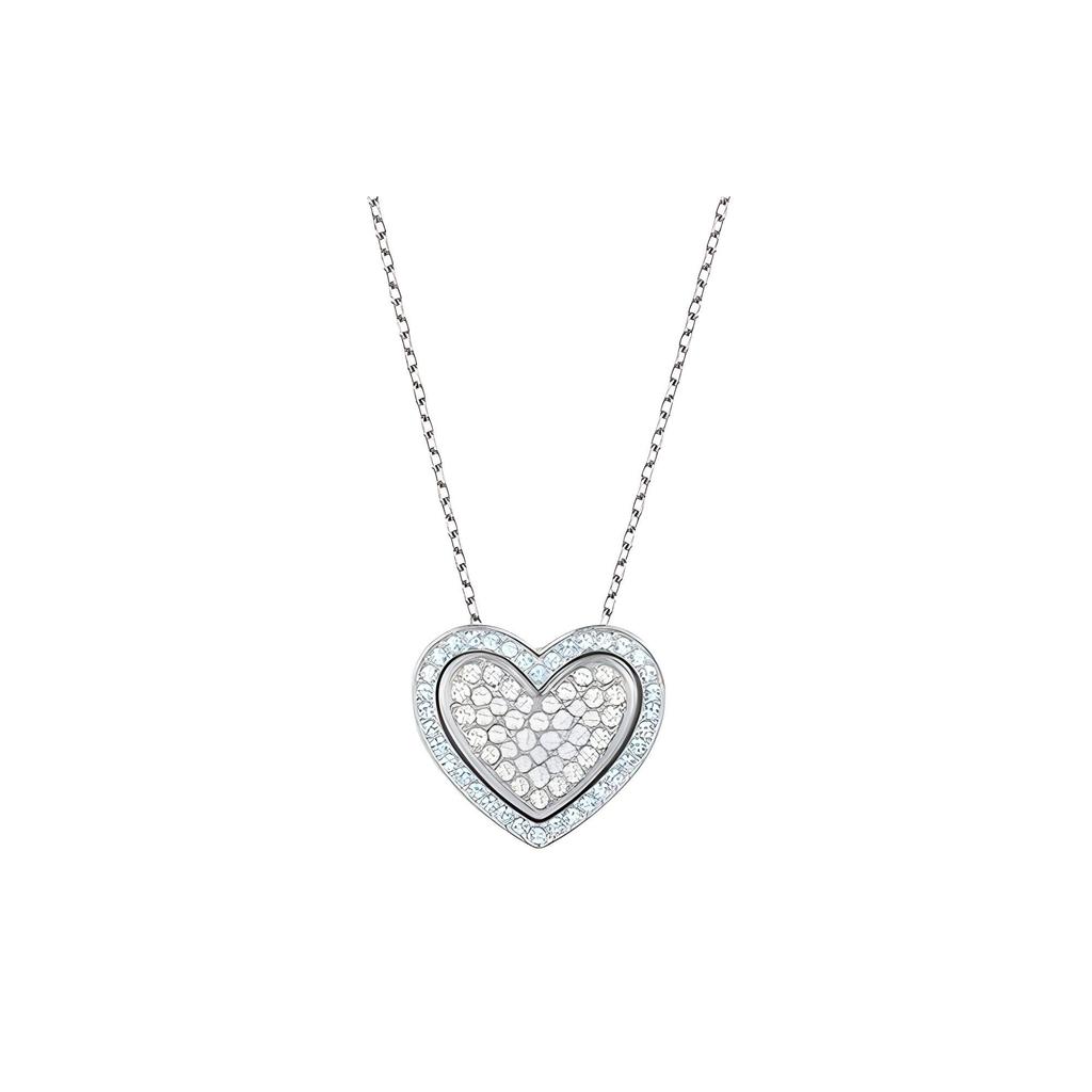 Swarovski Cupid Two-Tone Heart Crystal Necklace Women Necklace 5118810