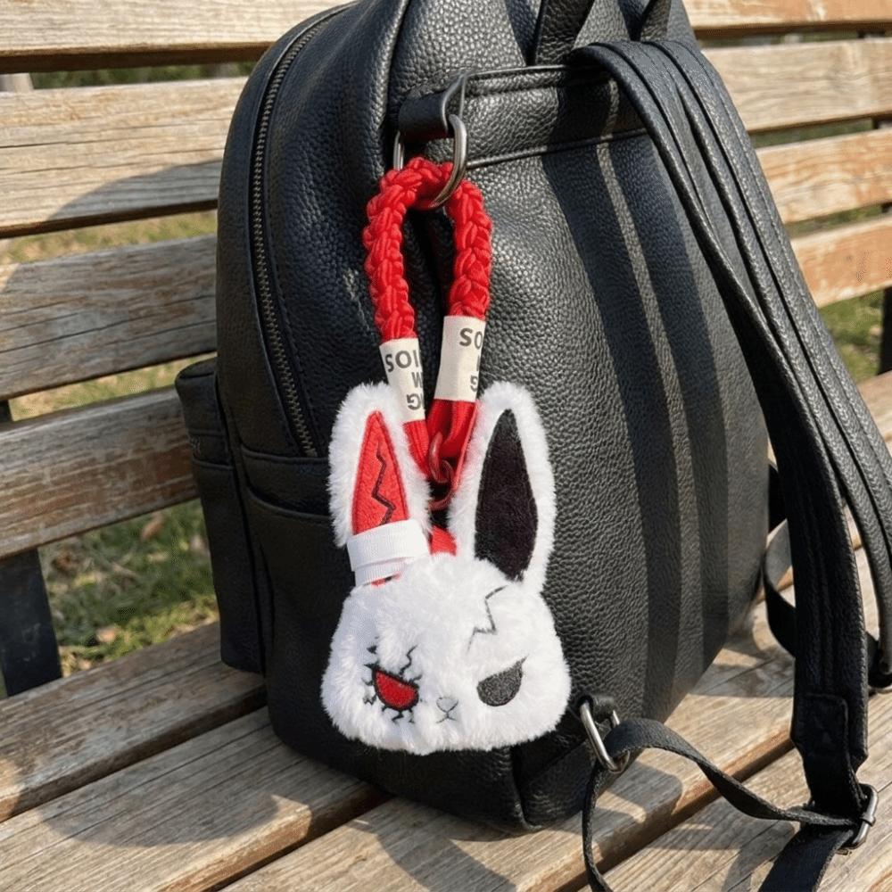 Soft Phone Case Strap Thick Braided Cord Halloween Bag Charm New Rabbit Pendant Car Decoration