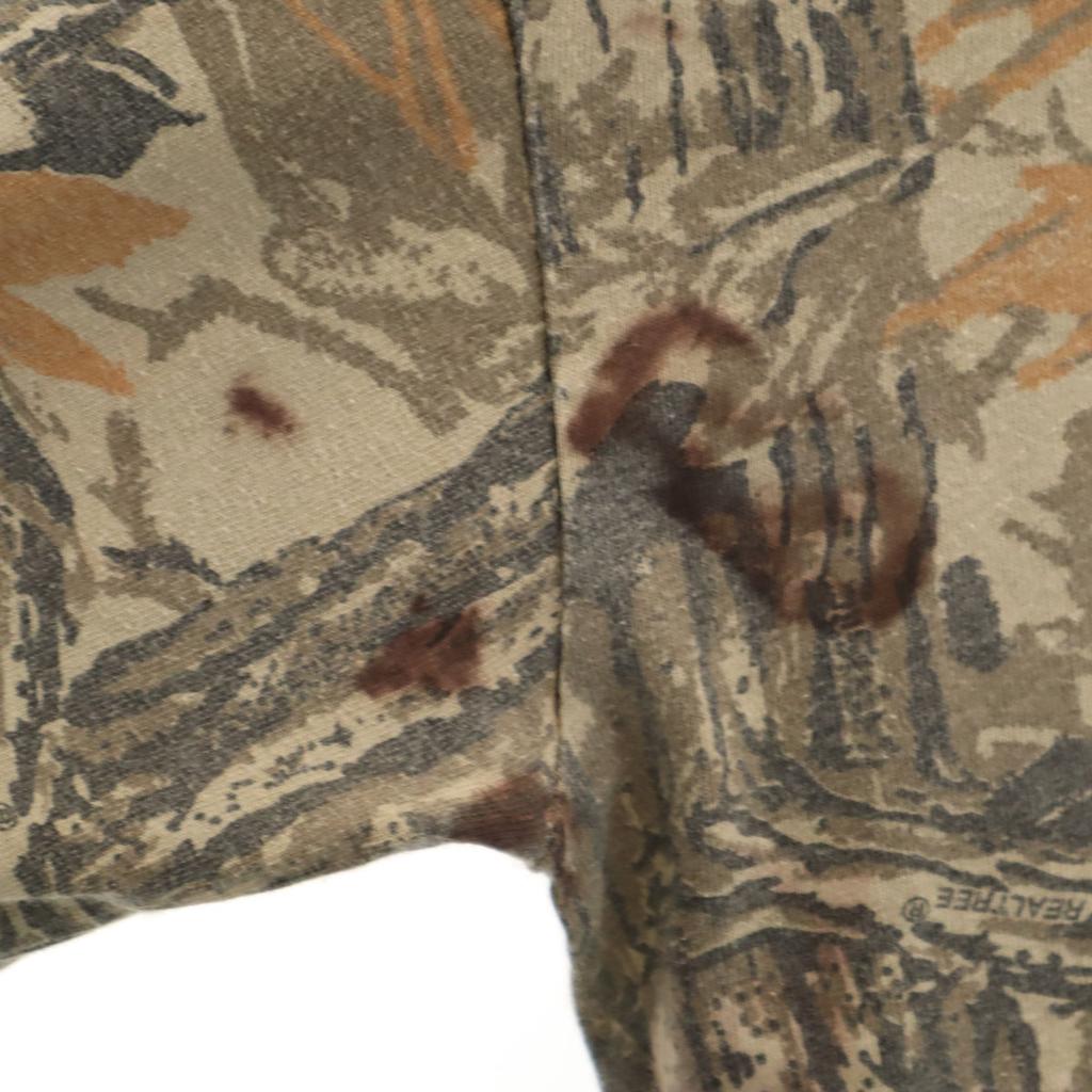 RED HEAD 90s Made in USA Old Realtree Pattern Long sleeve mock turtleneck T-shirt Men's Used