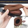 SOULWIT Earpads + Headband + Earpad Covers Replacement Kit for Bose QuietComfort 15 (QC15)/QuietComfort 2 (QC 2) Headsets, Anti-Dust Cushions (Coffee)