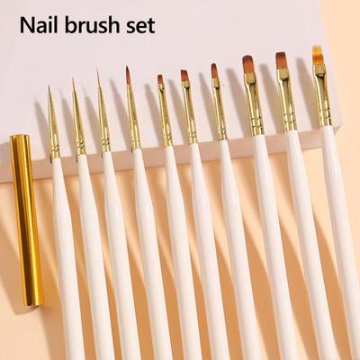 Nail Art Brush Nail Extension Gel Brush Builder Gel Brush Nail Art Liner Brush Nail Dotting Pen Home DIY Manicure Salon Supplies
