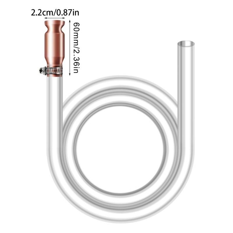 Easy To Use Copper Siphon Pump Hose High Efficiency For Quick Fuel Transfer Automotive Garden Use Equipment Maintenance
