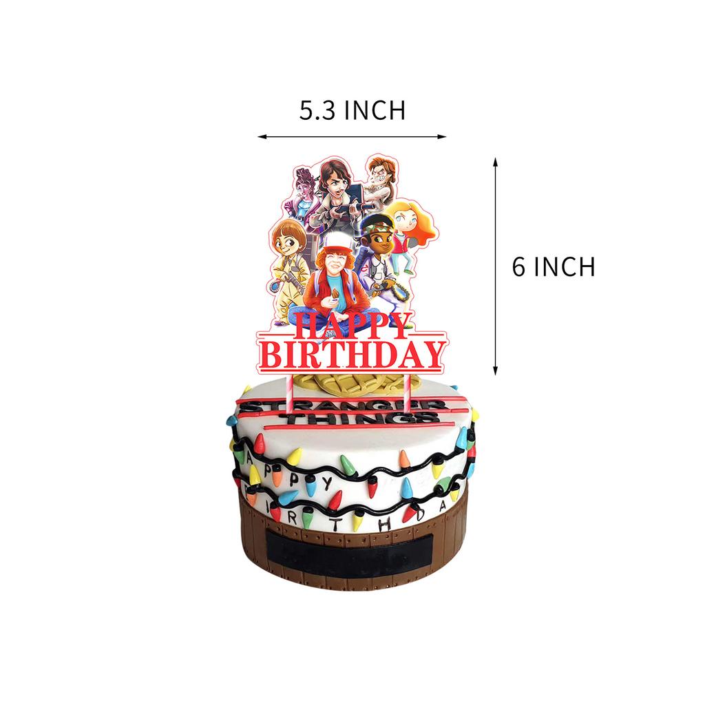 Birthday Theme Decoration Set Pull Flag Cake Insert Balloons Party Decoration