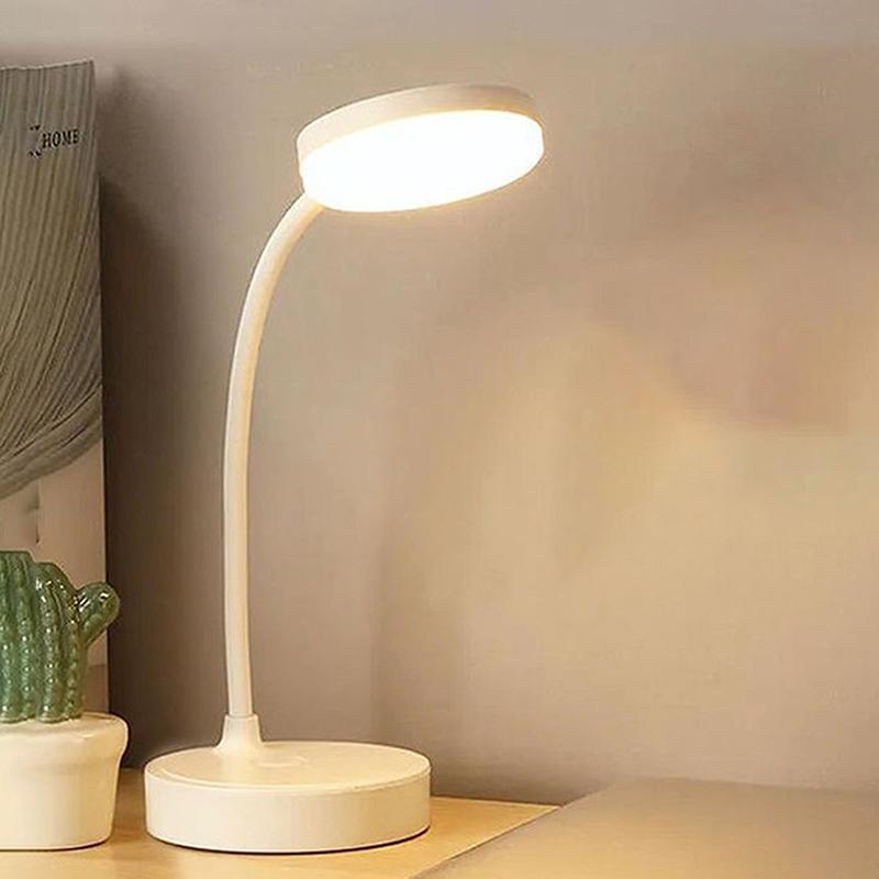 LED Skrivebordslampe 3 Nivåer Dimmbar USB Oppladbar Batteridrevet Bærbar Berørings Bordlampe Øyebeskyttelse For Soverom Nattbord