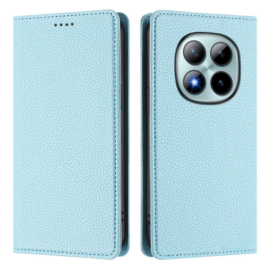 For Xiaomi Redmi Note 15 Pro+ 5G Wallet Case RFID Blocking Litchi Texture Leather Mobile Cover