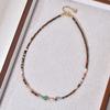 Vintage Elegance: Women's Tiger Eye Natural Stone Choker with Mixed Color Beads
