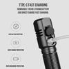 XHP50 Super Bright LED Flashlight USB Mini Torch Rechargeable Zoom Fishing Lantern Powerful 3 Lighting Mode for Hiking Camping