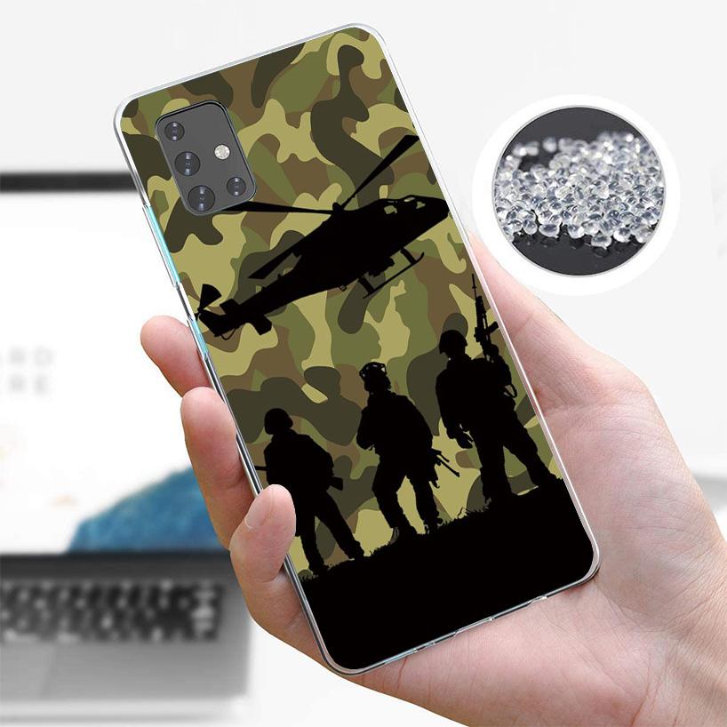 Camouflage Military Phone Case For Samsung Galaxy A52 A32 A22 A12 A51 A31 A50S A30S A20S A10S Note 20 Ultra 10 Plus S10 A72 A71