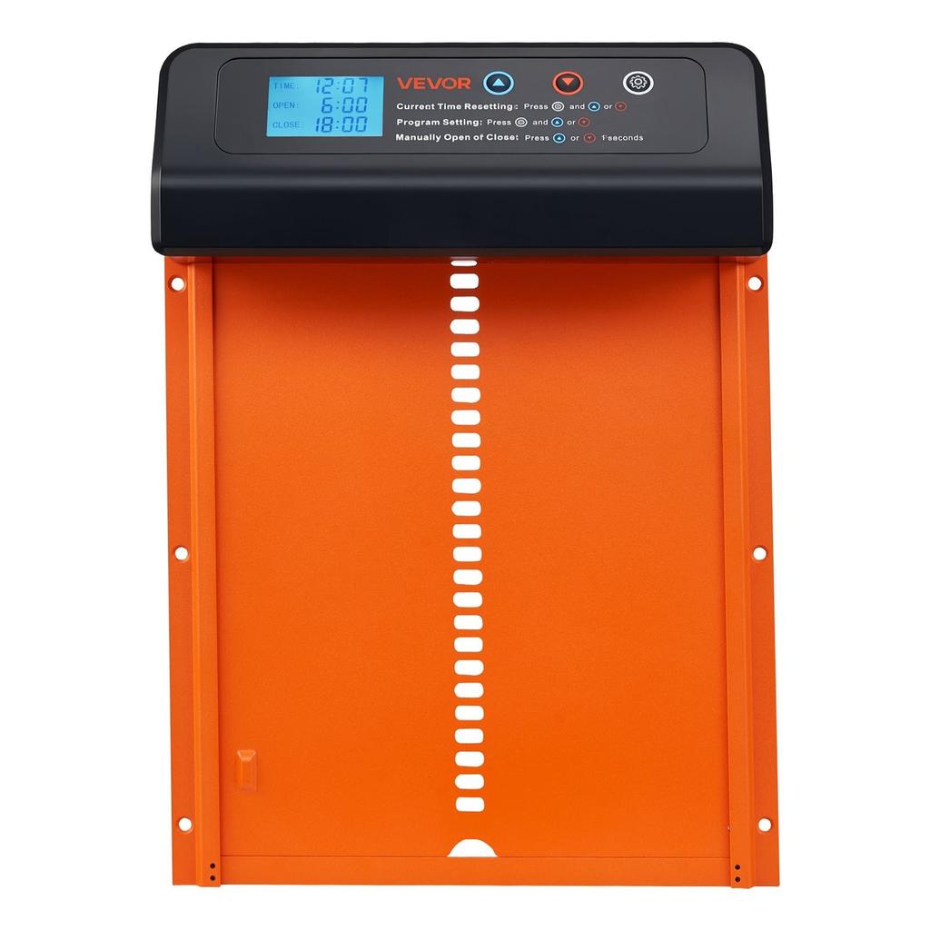 Automatic Chicken Coop Door, Battery Powered Chicken Coop Door with Timer & Manual Setting, Anti-Pinch Security, Durable Aluminum Alloy, Chick Run