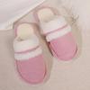 Fashion New Fur Slippers For Women Winter Fluffy Fashion Warm Thick Sole Plush Cozy Slides For Home Indoor Platform Cotton Shoes