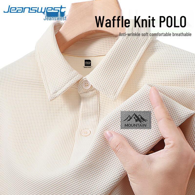 Jeanswest Men s Waffle Texture Polo Shirt 2XL