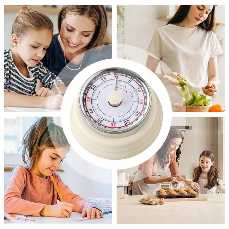 Multifunctional cooking timer Magnetic kitchen timer Retro kitchen timer Classic mechanical cooking timer Kitchen use