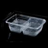 Disposable PP 2-Compartment Rectangular Food Containers