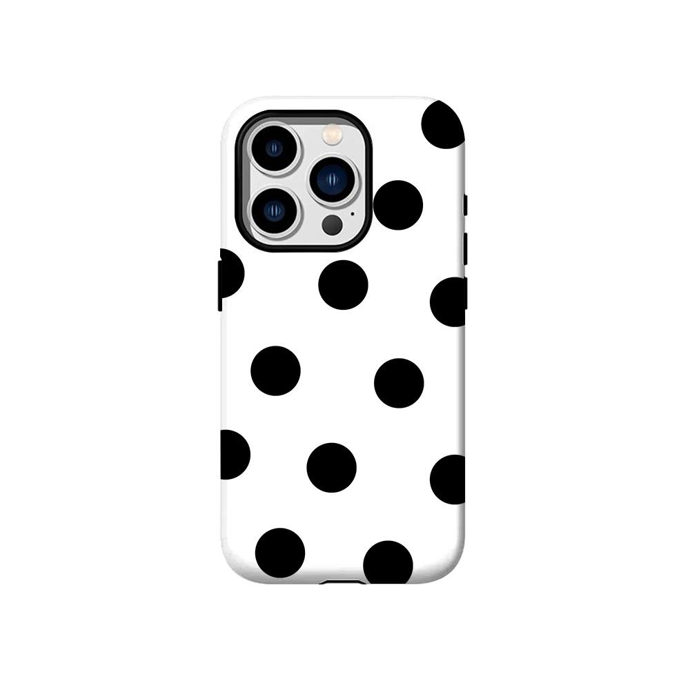 Luxury Clmj Colored dot grid Phone Case for iPhone 17 16 15 14 13 12 11 Air Pro Max Plus Luxury Double-layer Back Cover