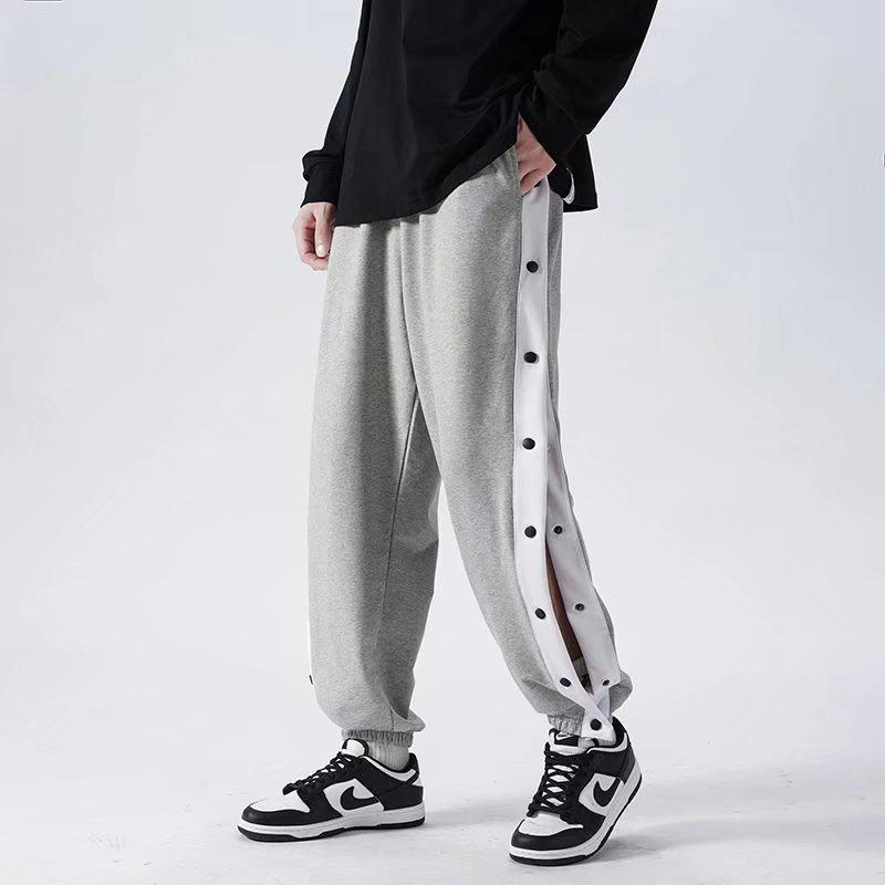 

Мужские модные летние брюки на пуговицах с манжетами в стиле Гонконга, 2022. S