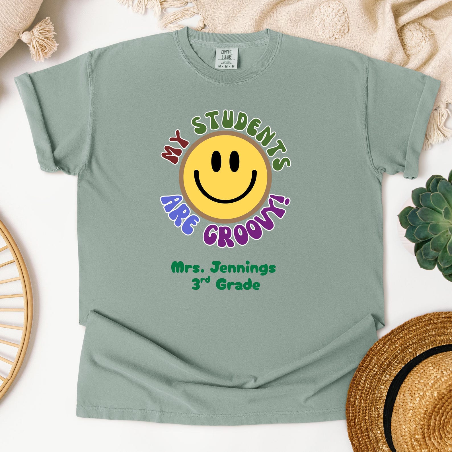 Groovy Teacher T-Shirt: Retro Student Design, Educator Apparel XL