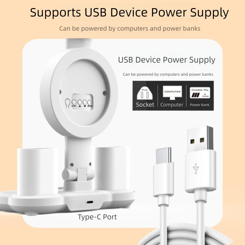 3 Colors LED Table Lamp USB Led Bedside Lamp Office Desk Study Lamp Penholder Desk Lamp  Student