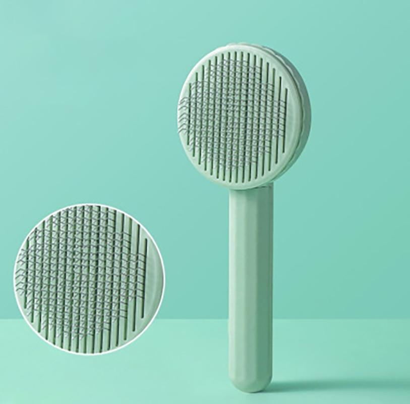 

Расческа Candy — профессиональная щетка для ухода за домашними животными из нержавеющей стали — легко удаляет колтуны и колтуны — идеально подходит для собак и кошек зелёный