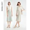 Langzi Basic Wardrobe Deconstructed Acetate Skirt