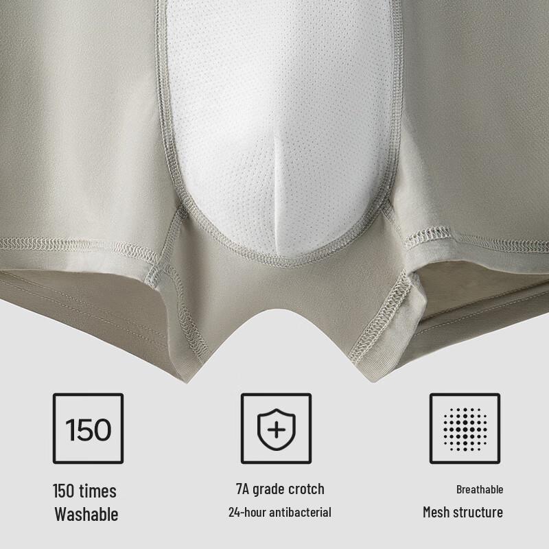 B.JOBSEN Men's Modal Antibacterial Boxer Briefs 2-Pack