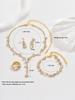 Brand New Sparkling Diamond Women's Jewelry Set: Necklace, Earrings & Bracelet