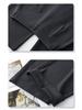 2025 Women's Gray Wide-Leg Floor-Length Pants - Summer Slimming, Loose Fit with a Drapey High-End Feel