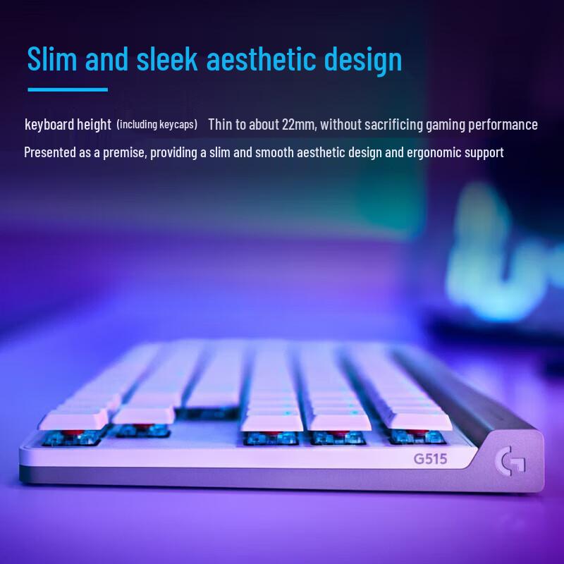 

Logitech G515 TKL Wireless Tri-Mode RGB Gaming Keyboard
