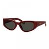 Jacquemus Sunglasses Cat Eye Full Rim  Burgundy Frame And Grey Lens Jac 5c3 Red