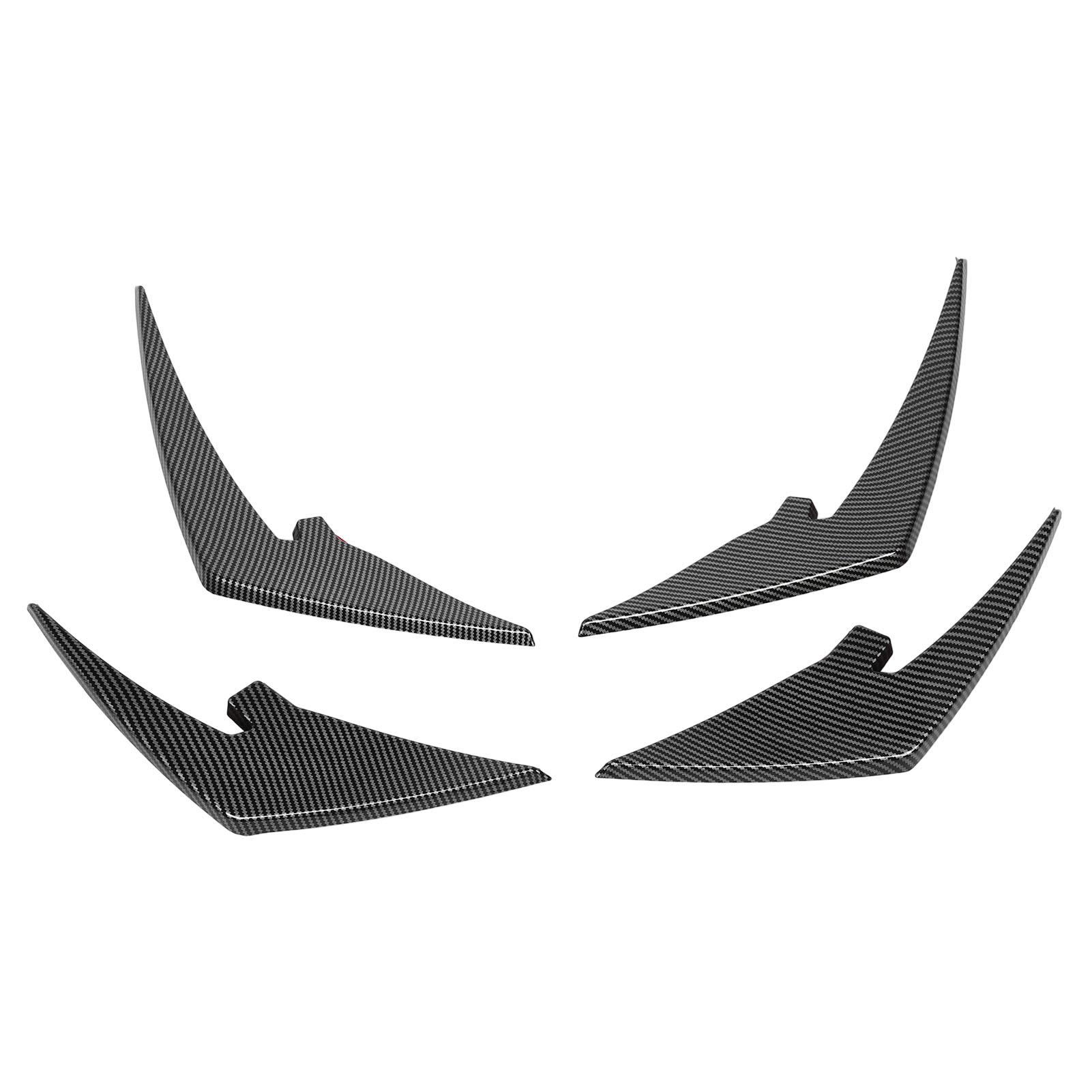 

4pcs Front Bumper Splitter Fins ABS Light Weight Front Bumper Body Spoiler Canards Trim for M3 M4 G80 G81 G82 G83