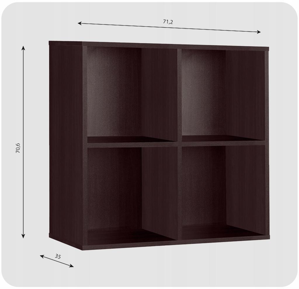 Regał półka organizer pojemnik stojak na płyty winylowe segregatory Cubo 4